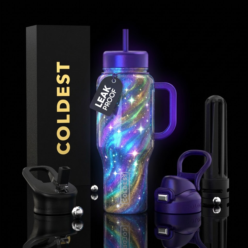Mica Swirls water bottle design