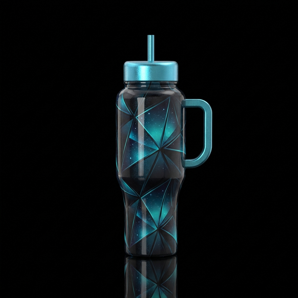 Ocean Shards water bottle design