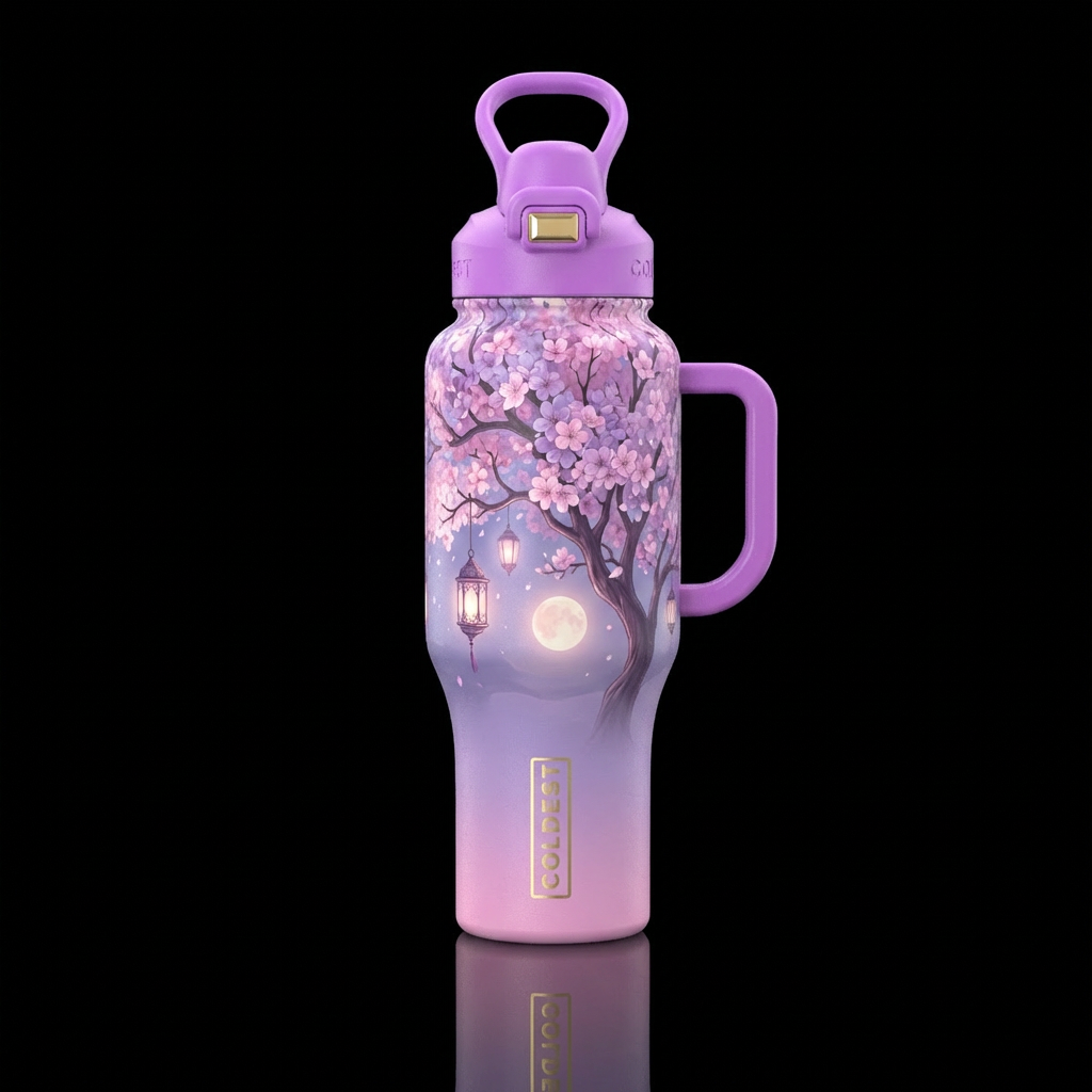 Sakura Dreams (2, refined) water bottle design