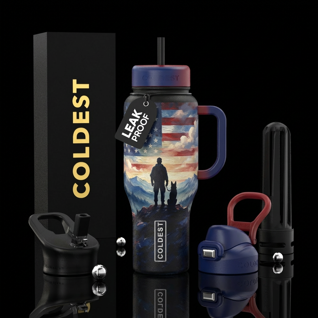 Man’s Best Friend water bottle design