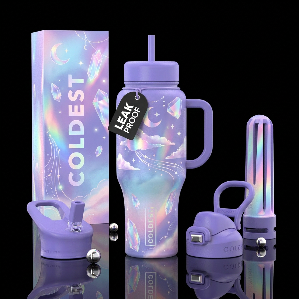 Crystal Dreams water bottle design