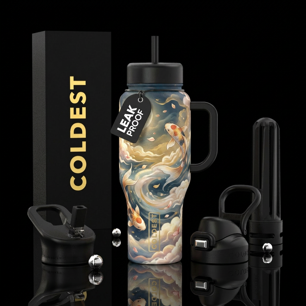 Dream Koi water bottle design
