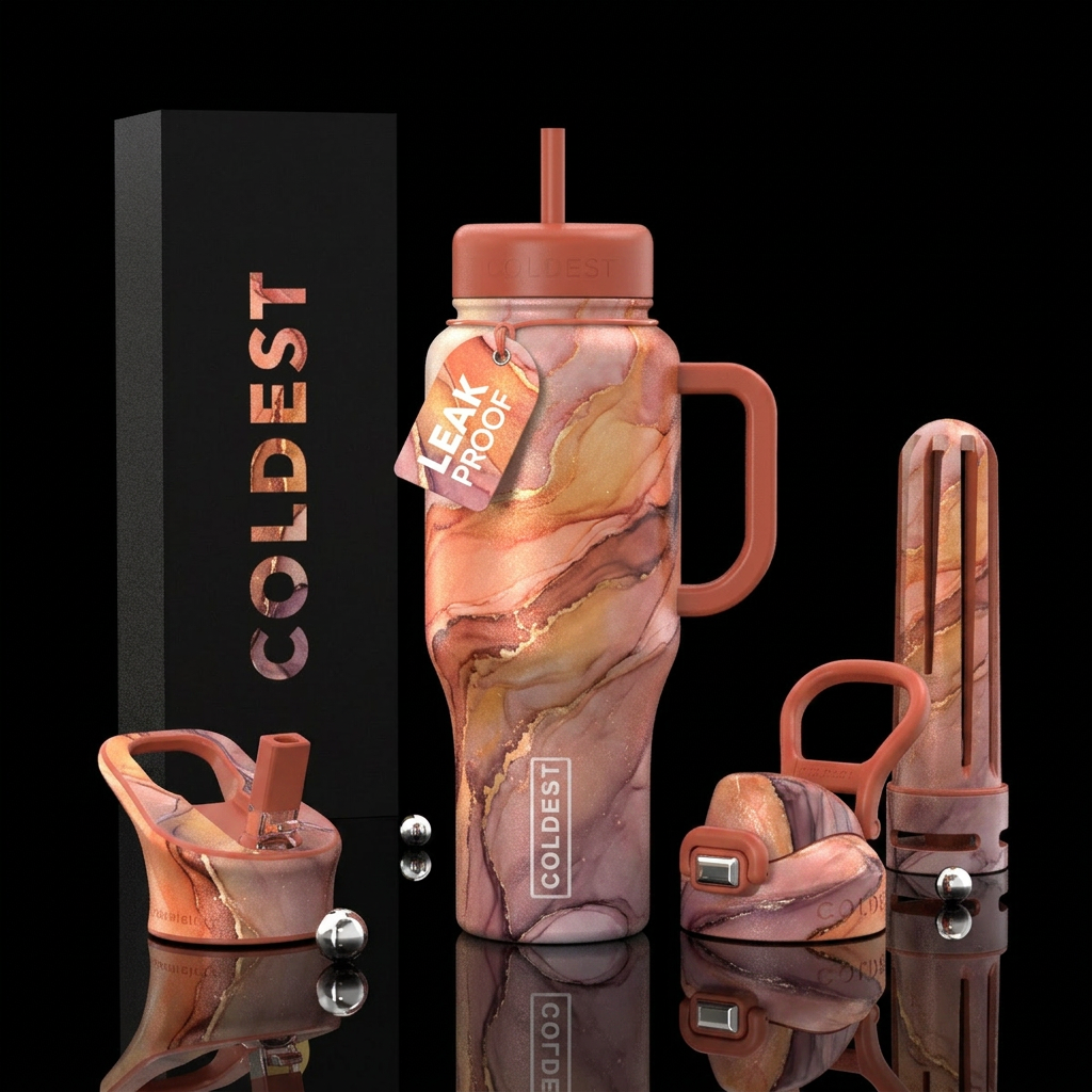 Sunset Silk water bottle design