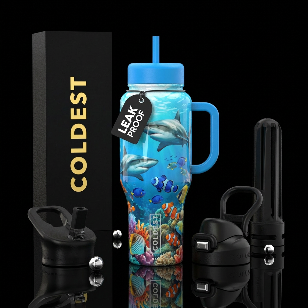 Shark tank water bottle design
