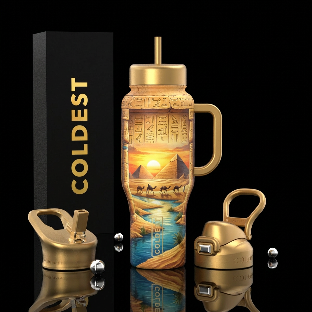 Egypt water bottle design