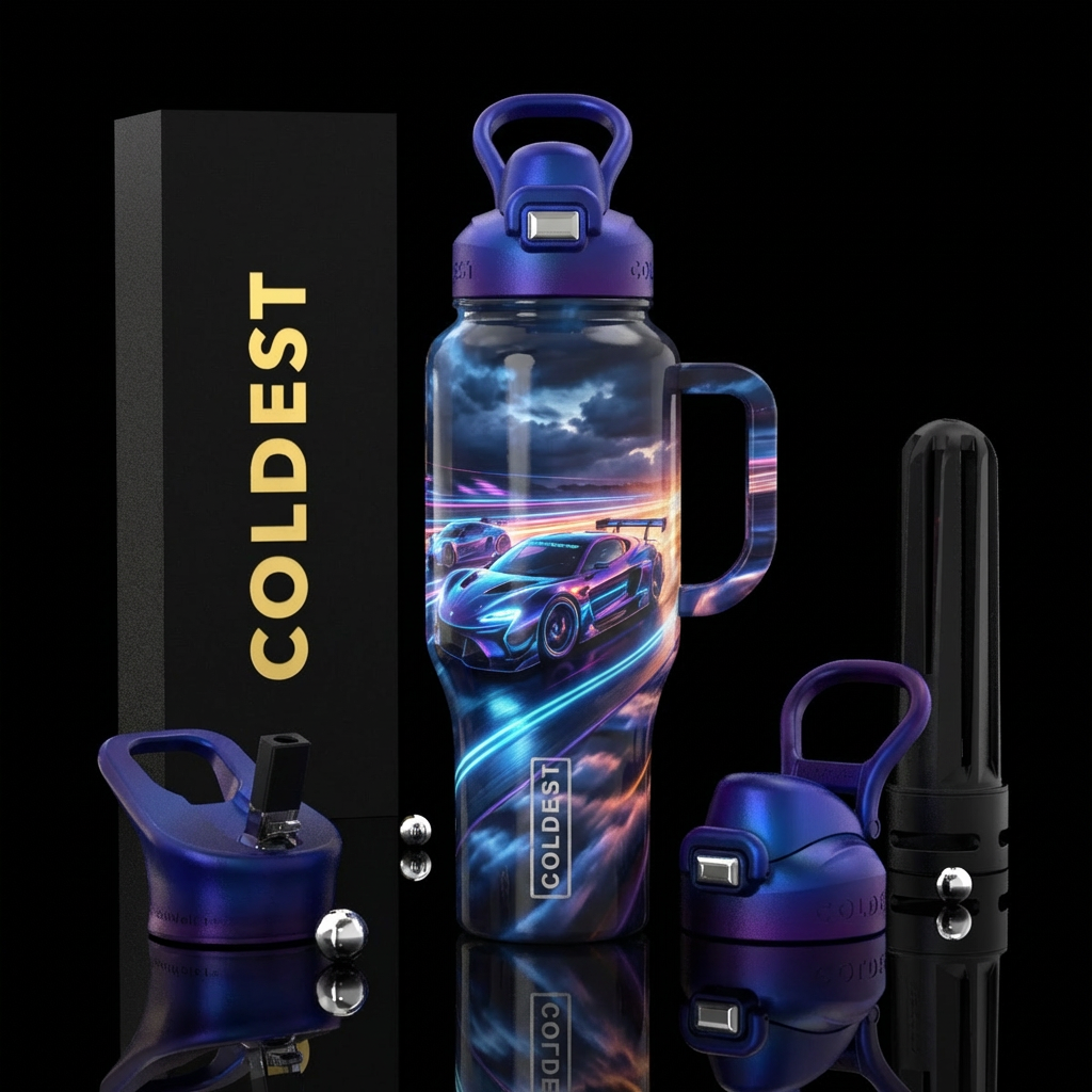 Drag race water bottle design