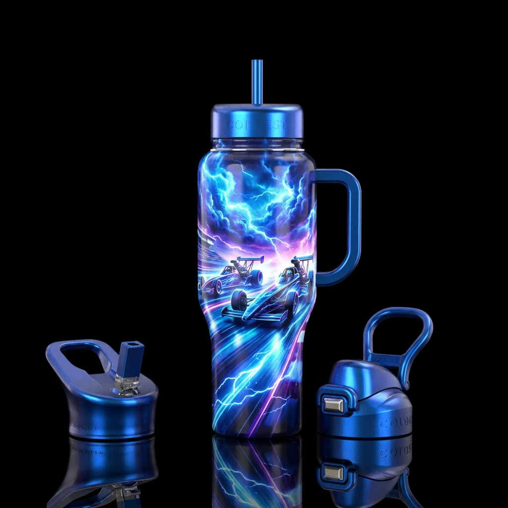 Race. water bottle design