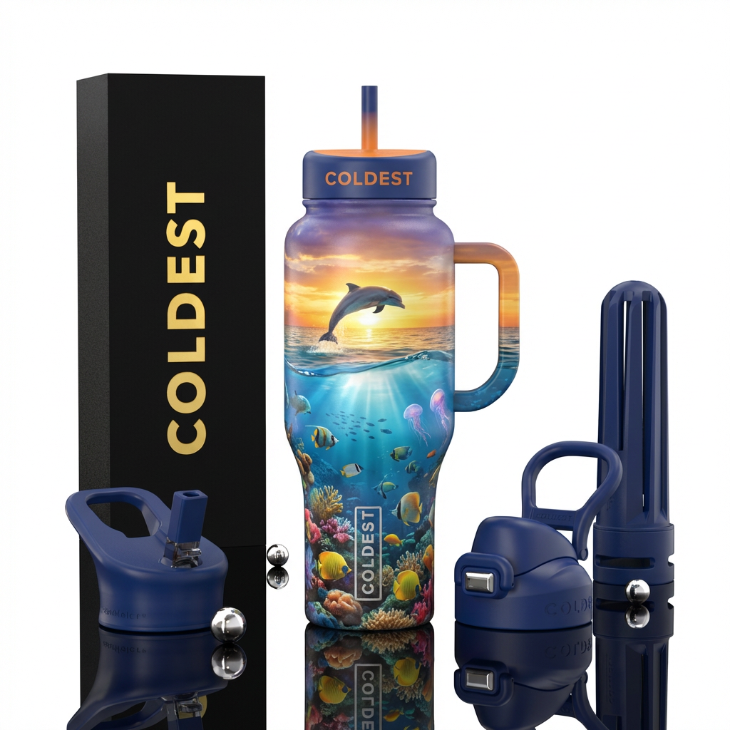 Ocean water bottle design