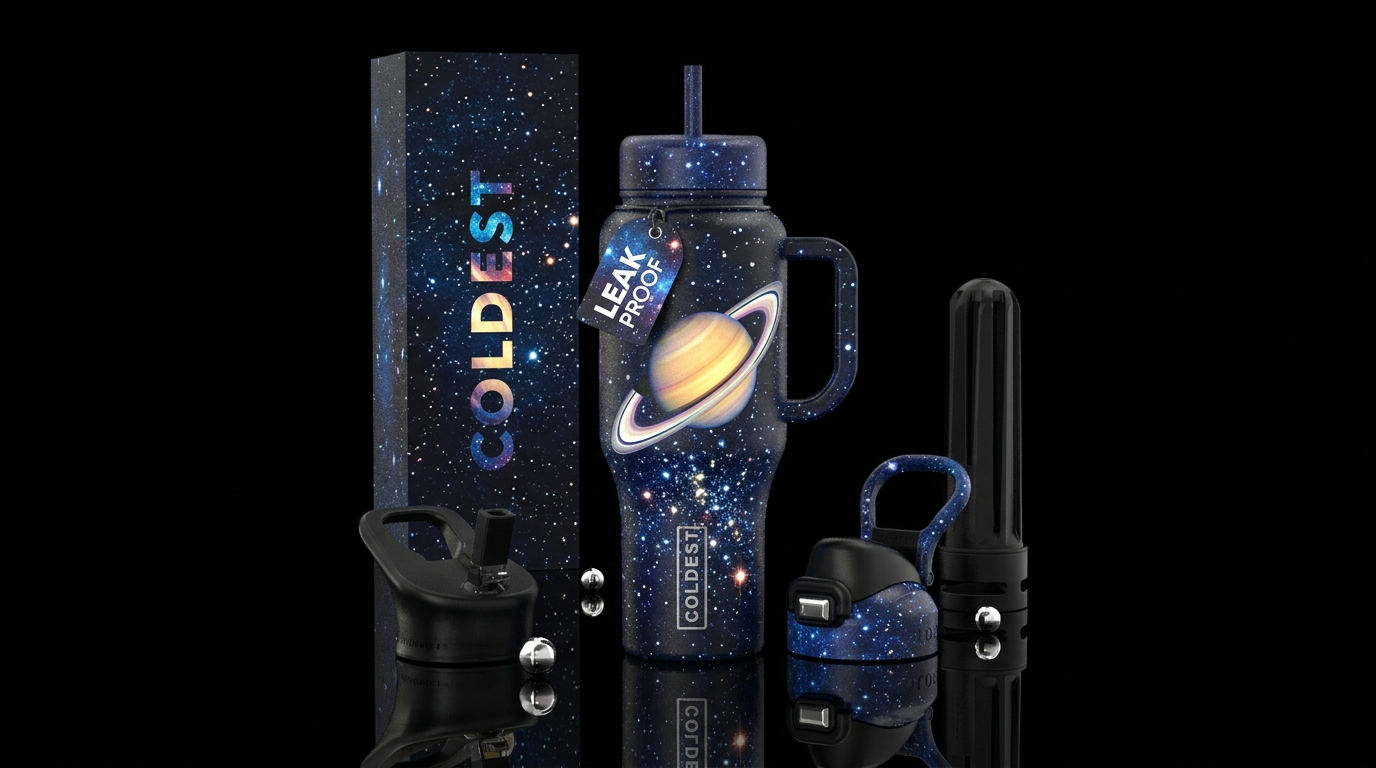 Saturn 🪐 water bottle design