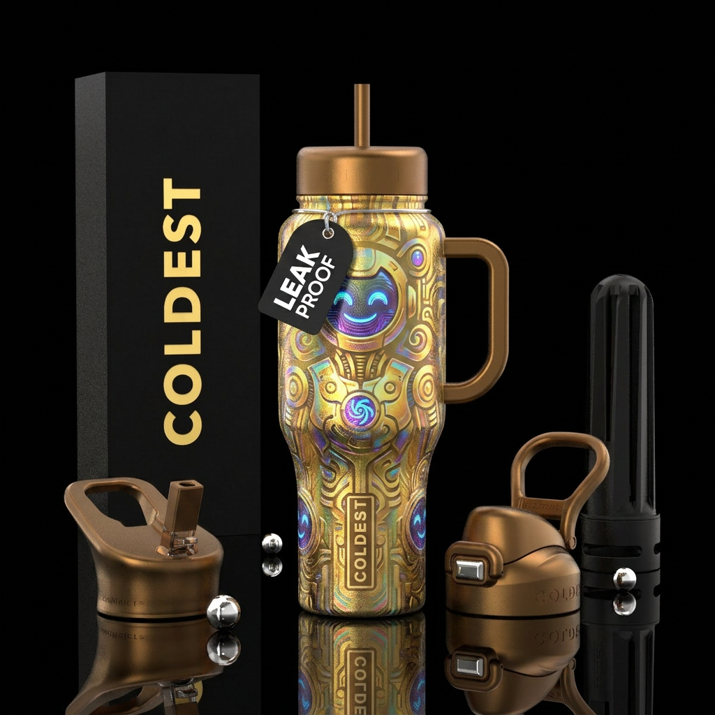 Robot water bottle design