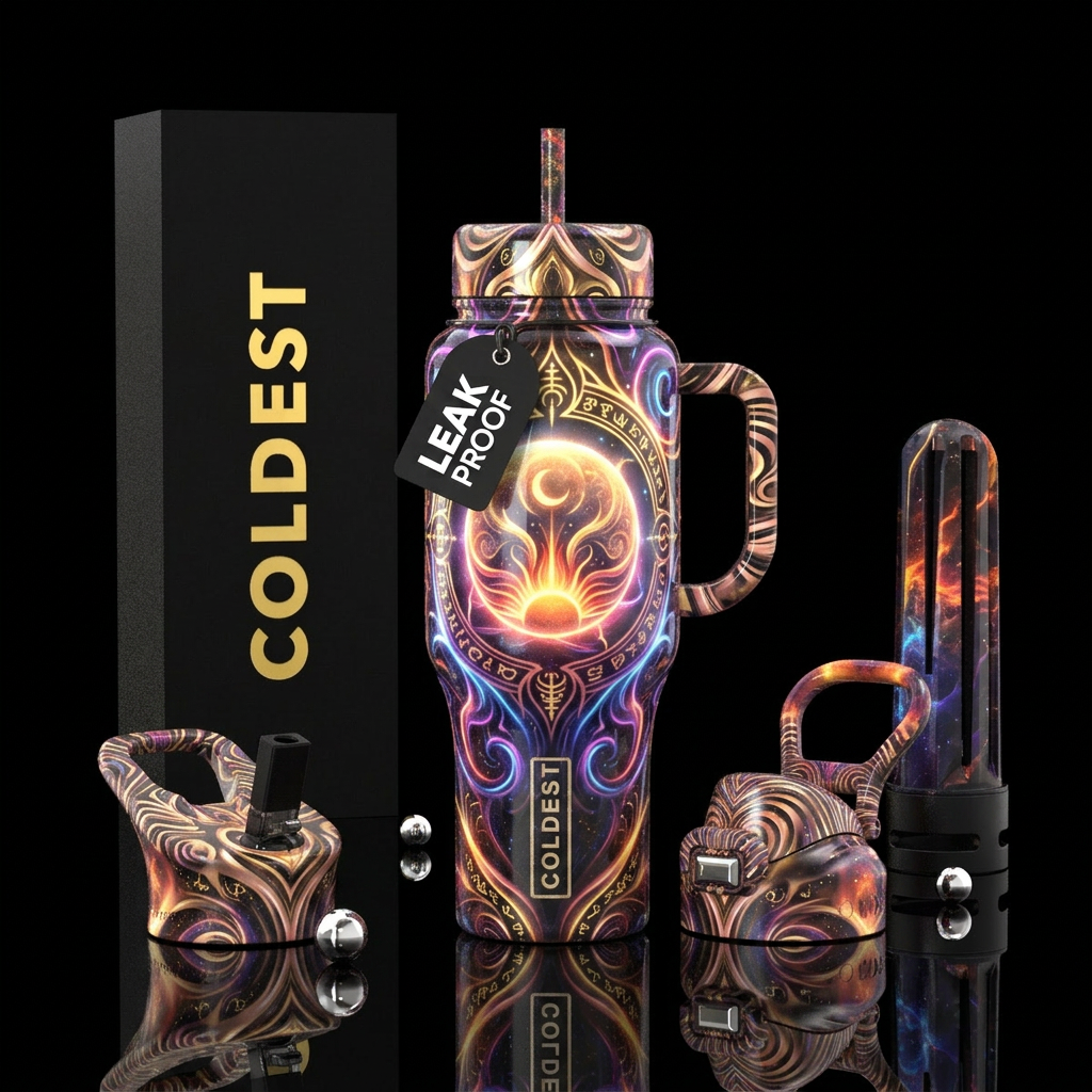 Art water bottle design