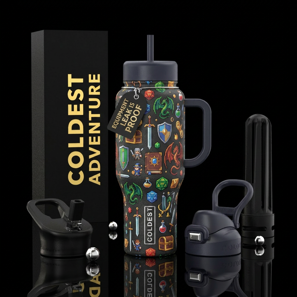 Gamer water bottle design