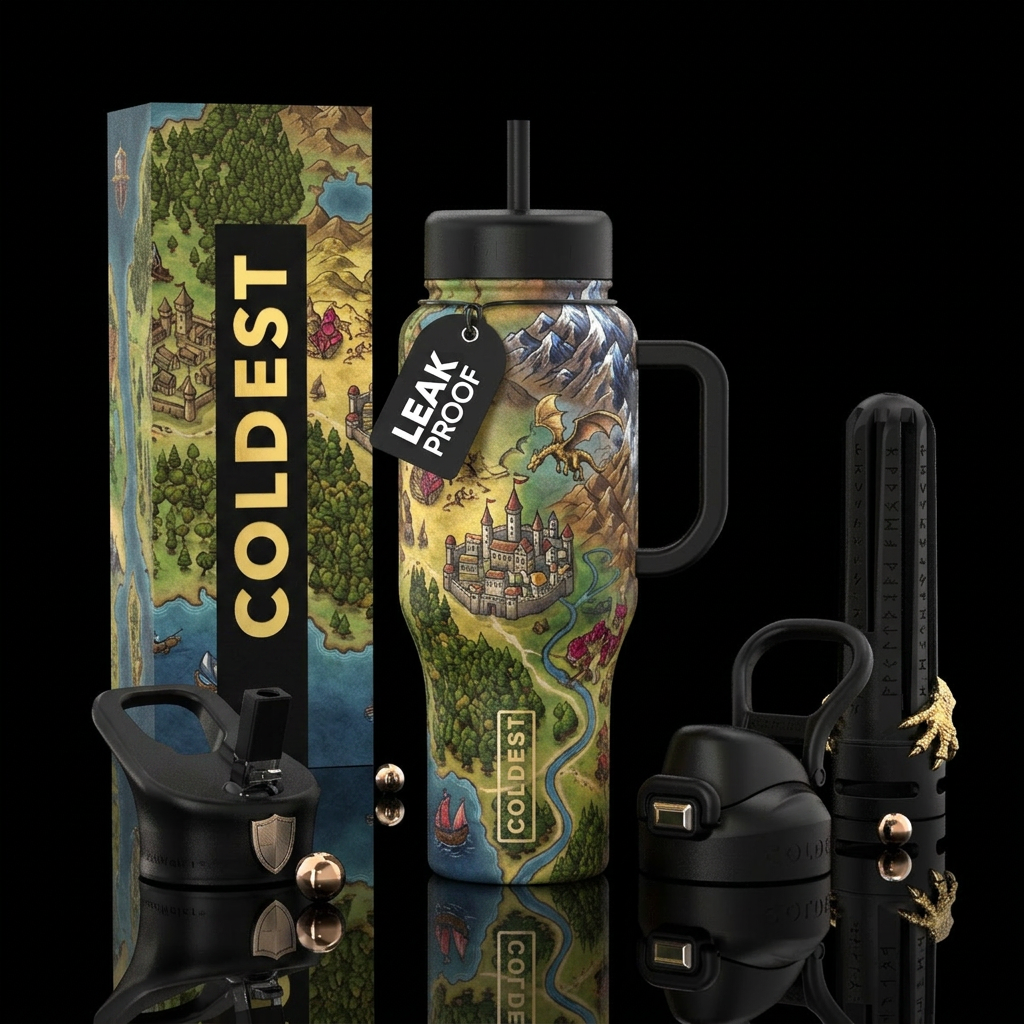 Gamer water bottle design