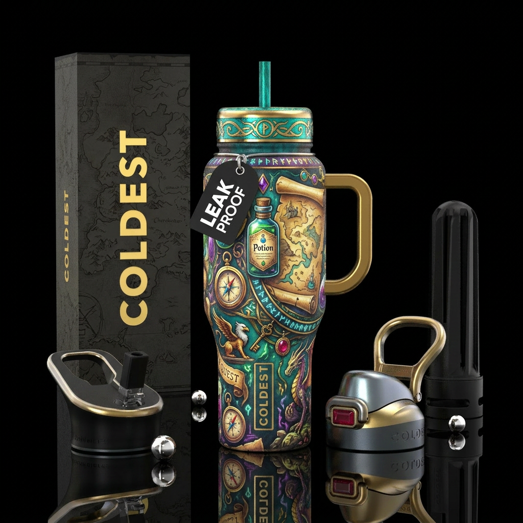 Art water bottle design