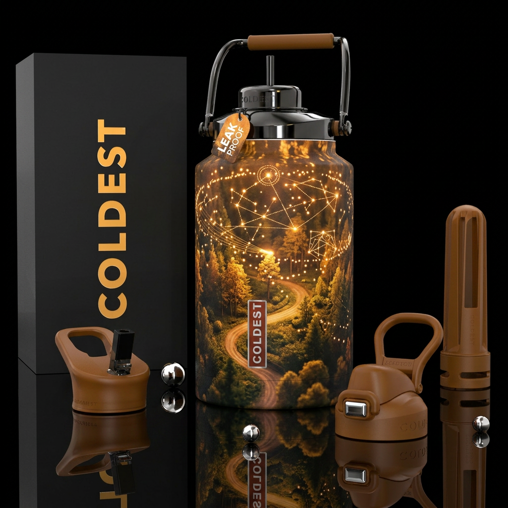 Art water bottle design