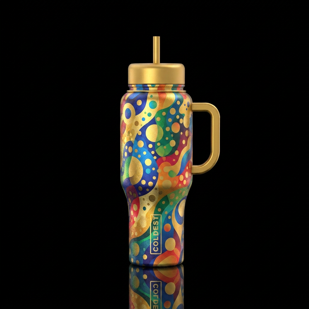 Art water bottle design