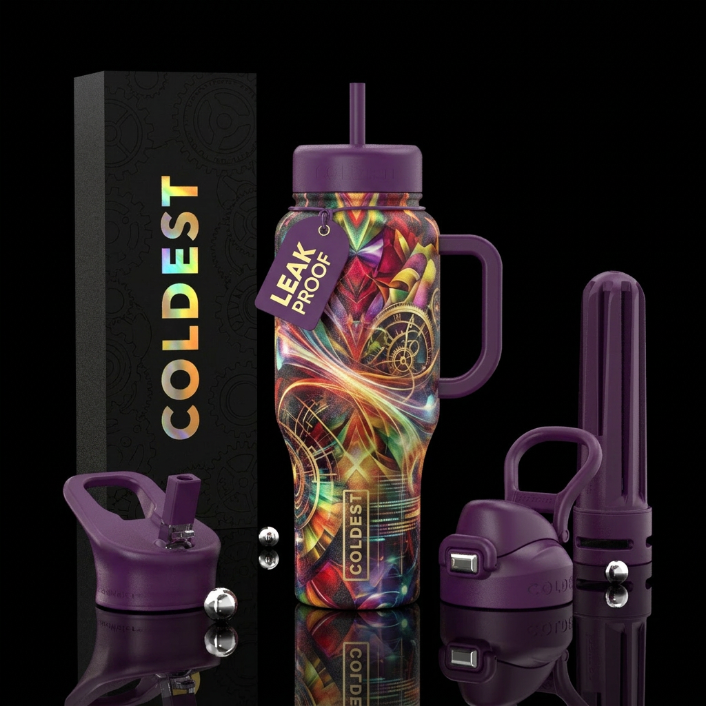 Art water bottle design