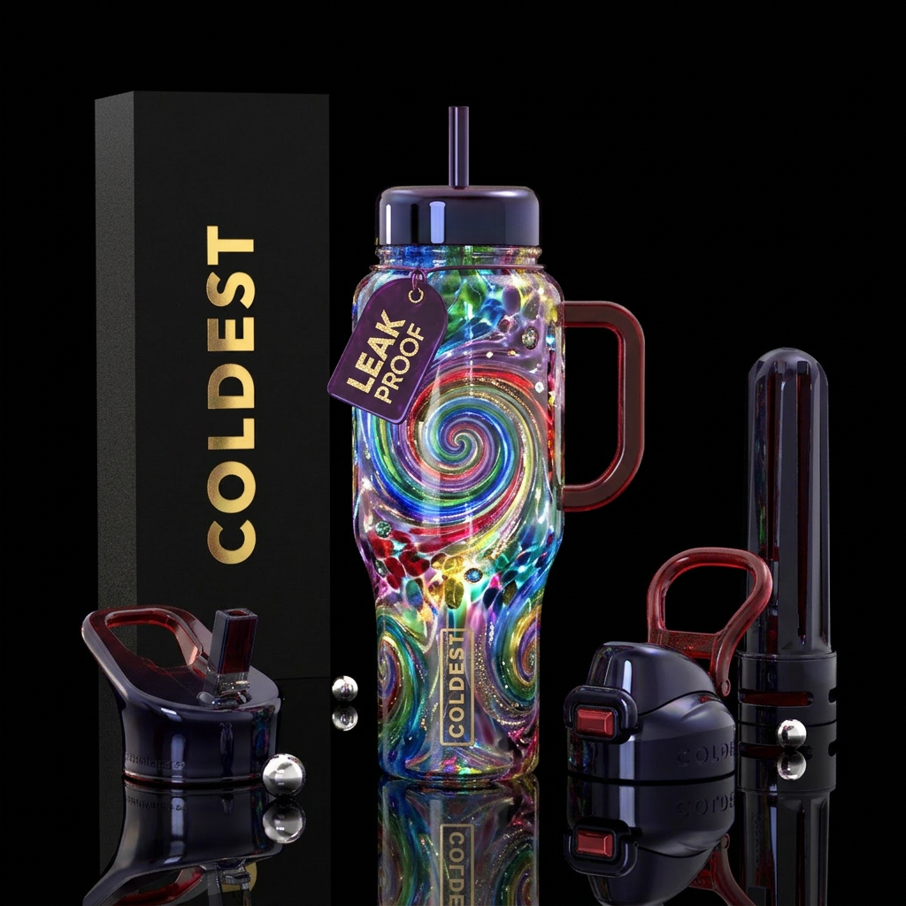 Art water bottle design
