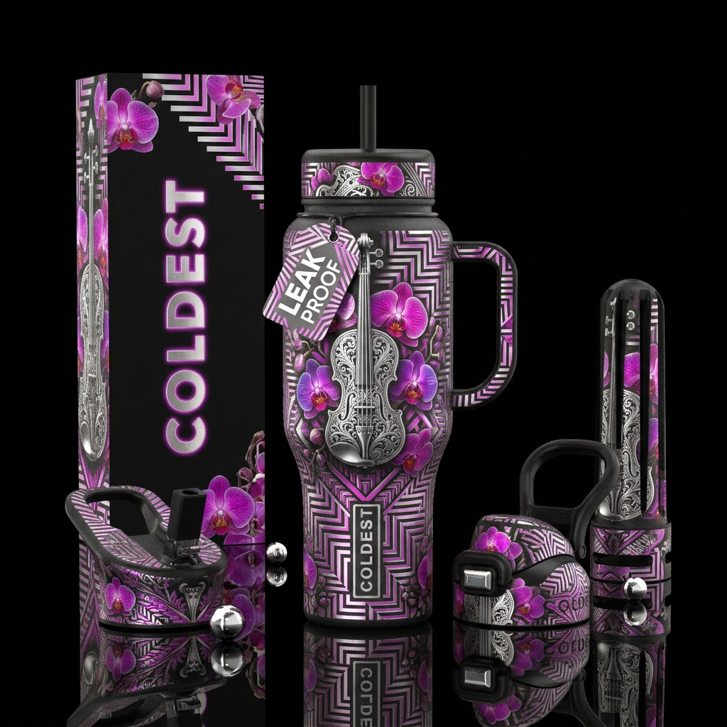 Art water bottle design