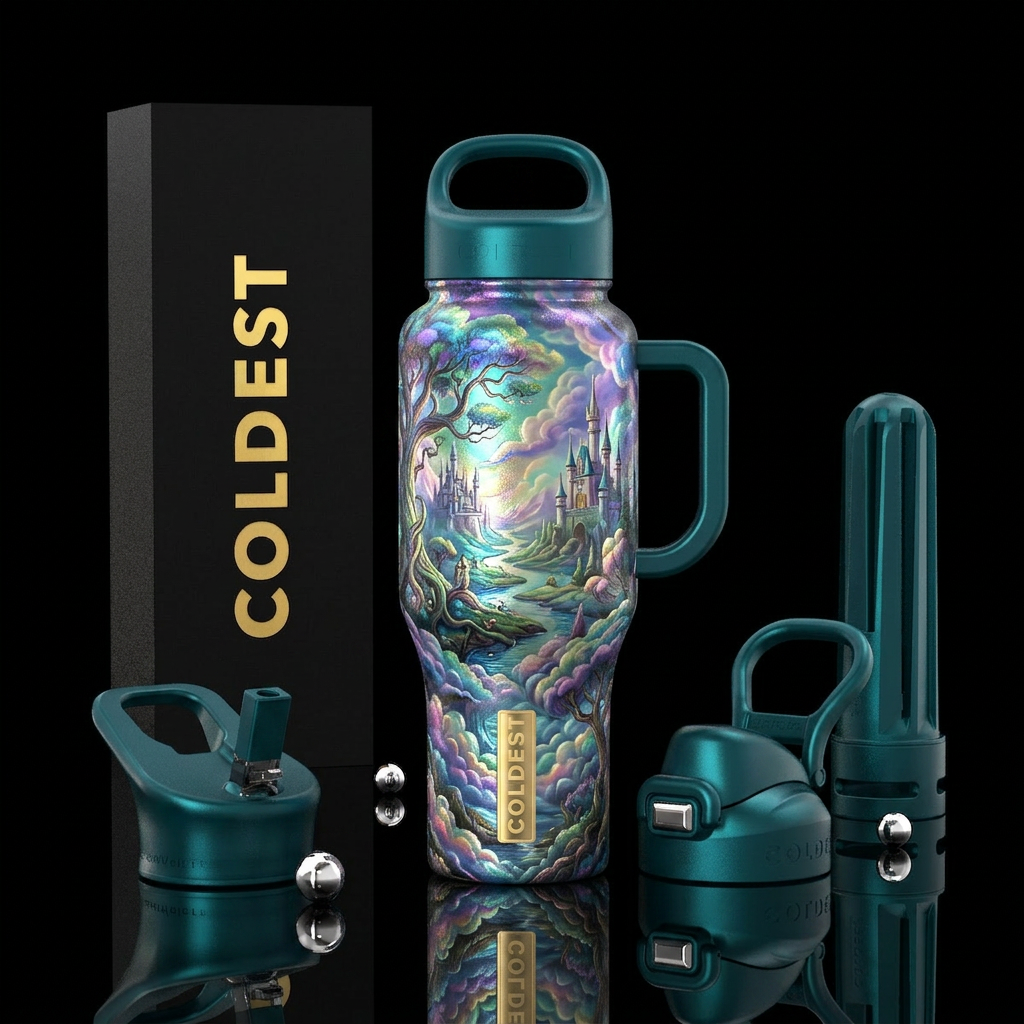 Fantasy water bottle design