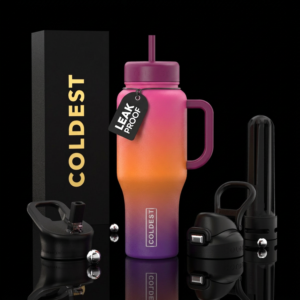 Art water bottle design