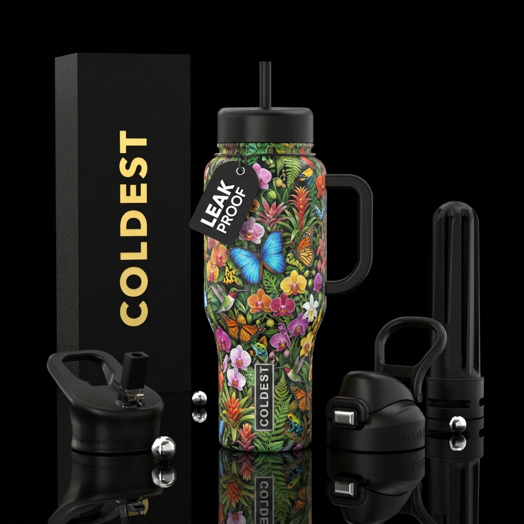 Cheryl’s garden water bottle design