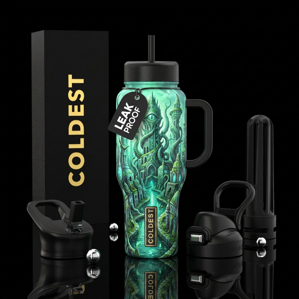Art water bottle design