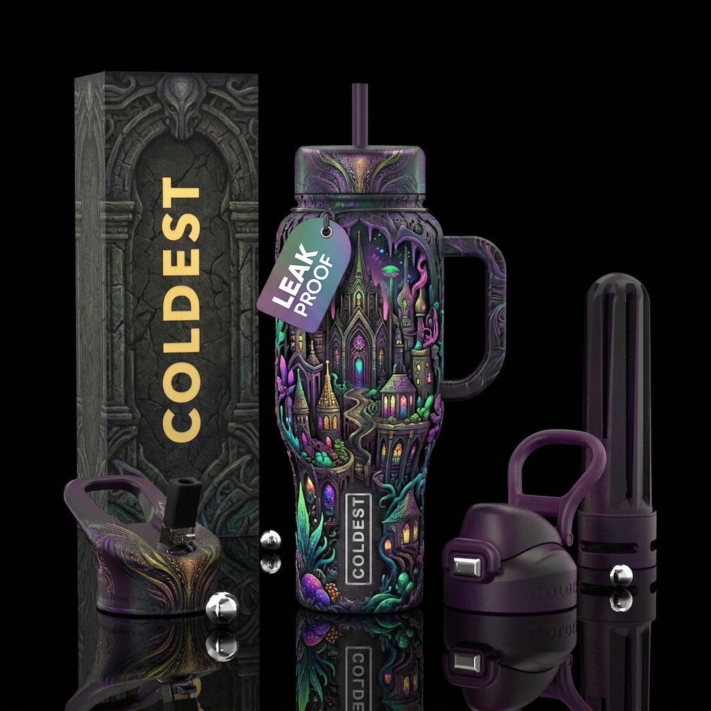 Art city water bottle design