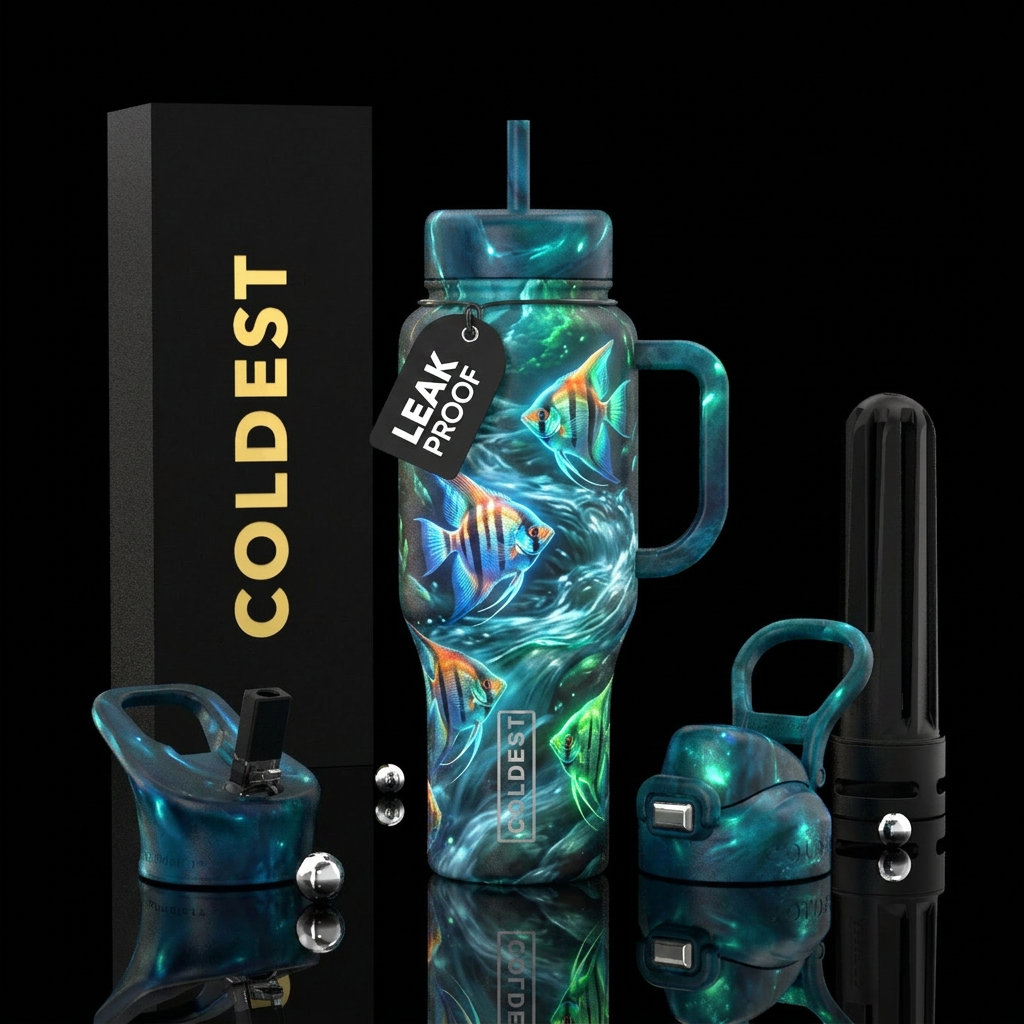 Angelfish water bottle design
