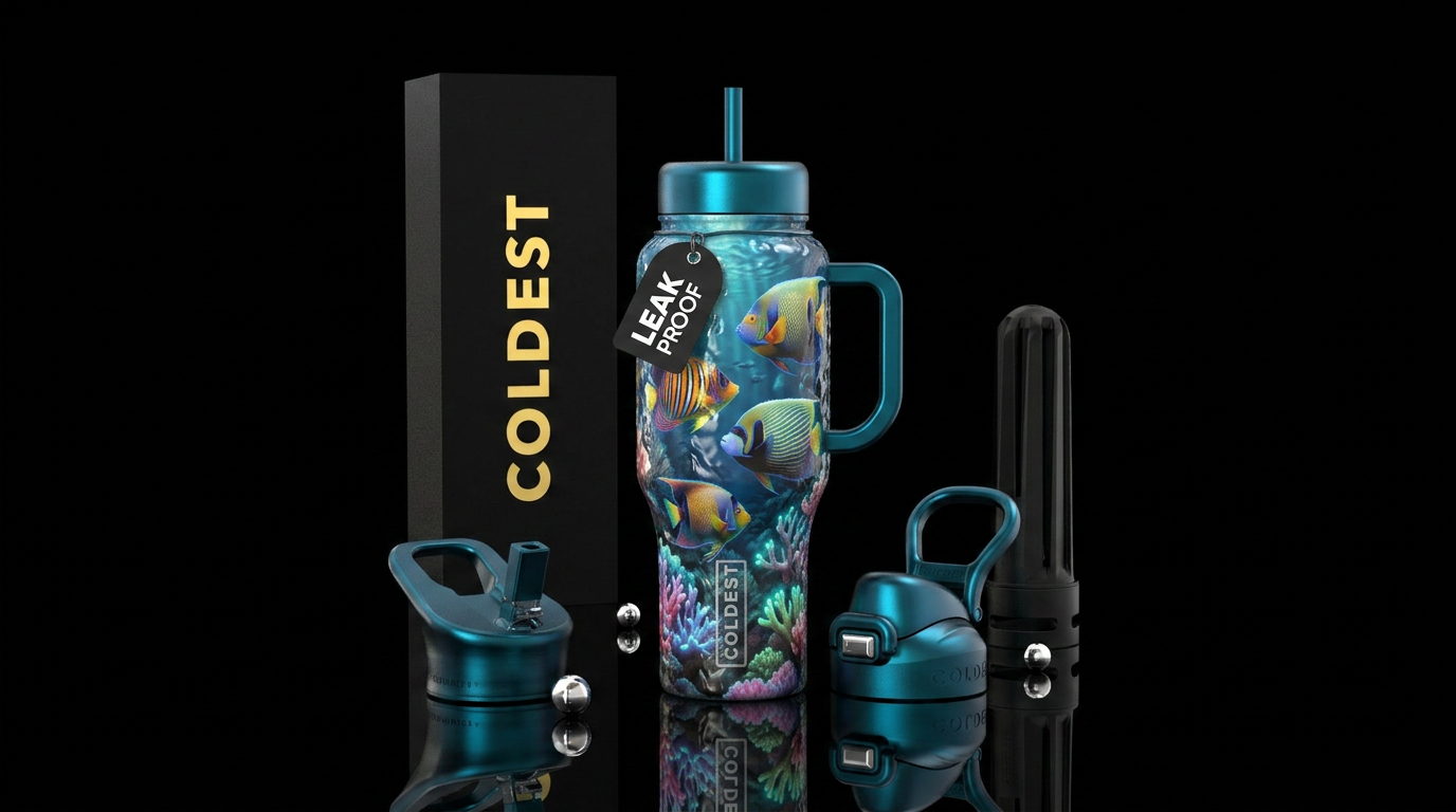 Angelfish 3 water bottle design