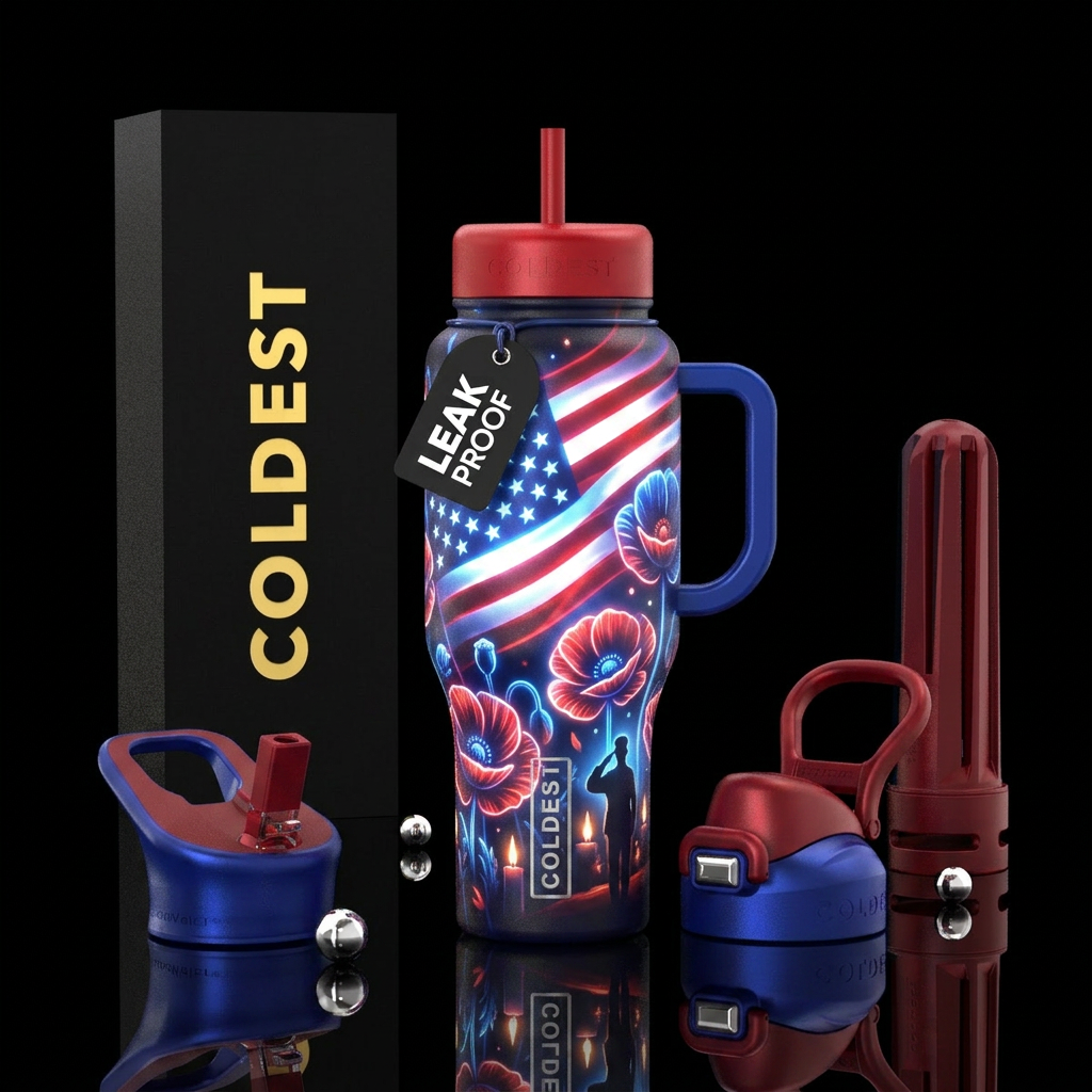 Memorial Day water bottle design