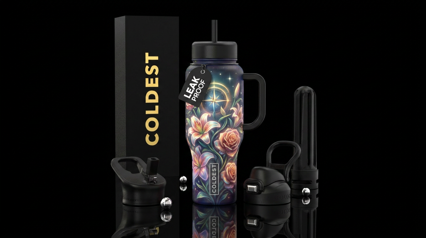 Art water bottle design