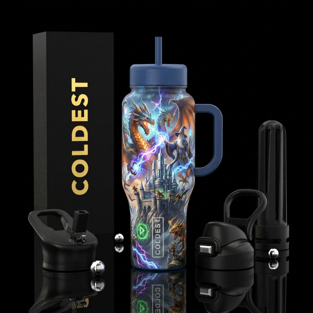 Spellbinding water bottle design