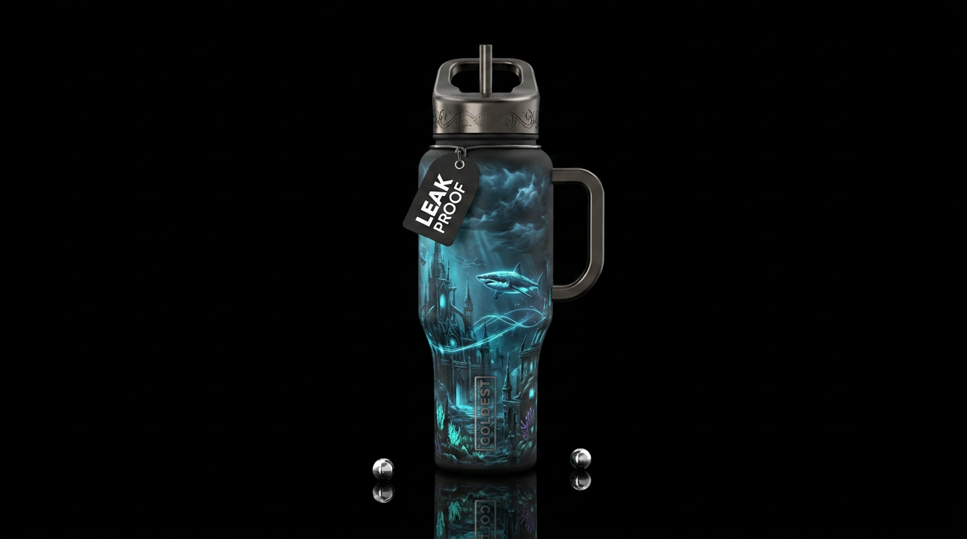 Sharks 🦈 water bottle design