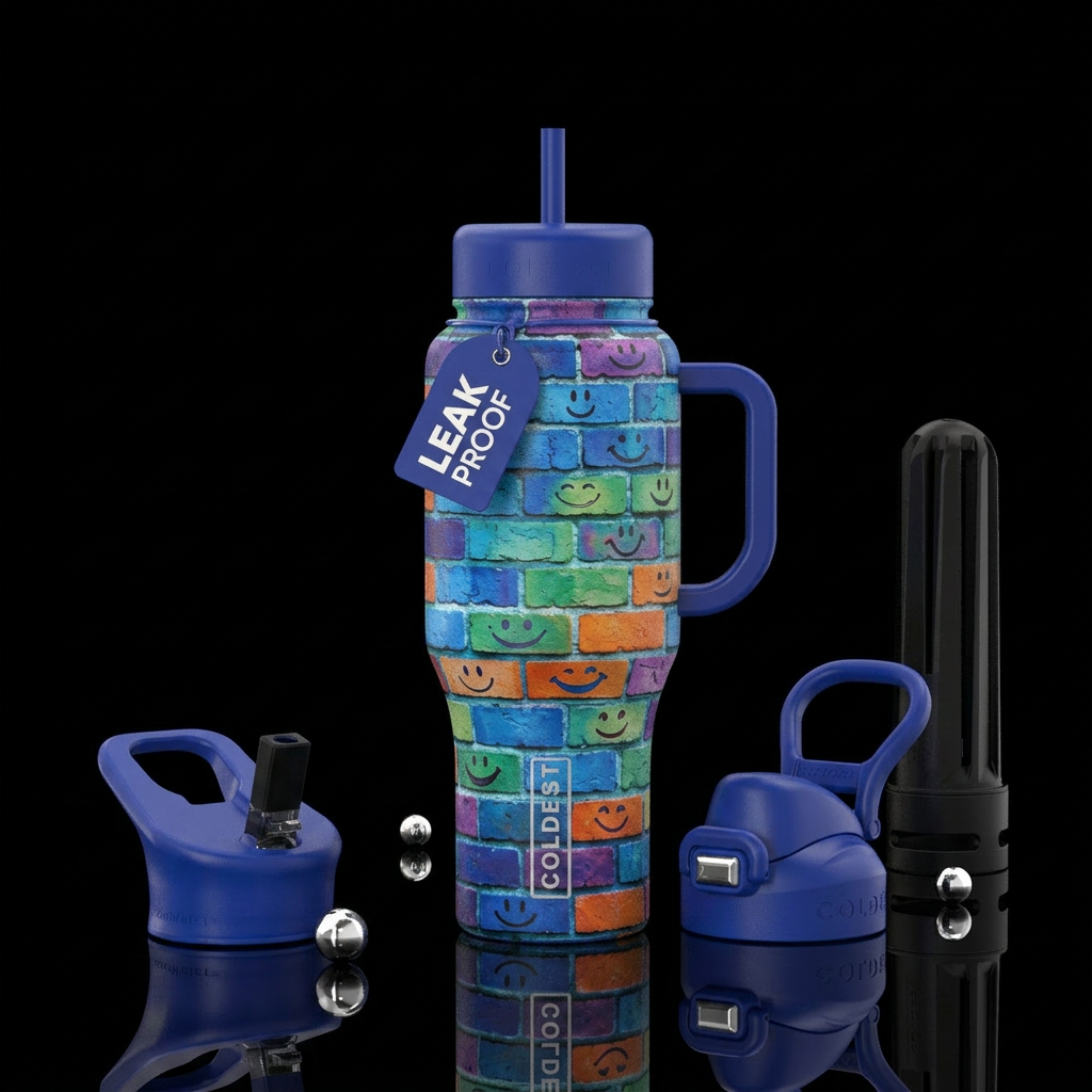 Happy bricks 🧱 water bottle design