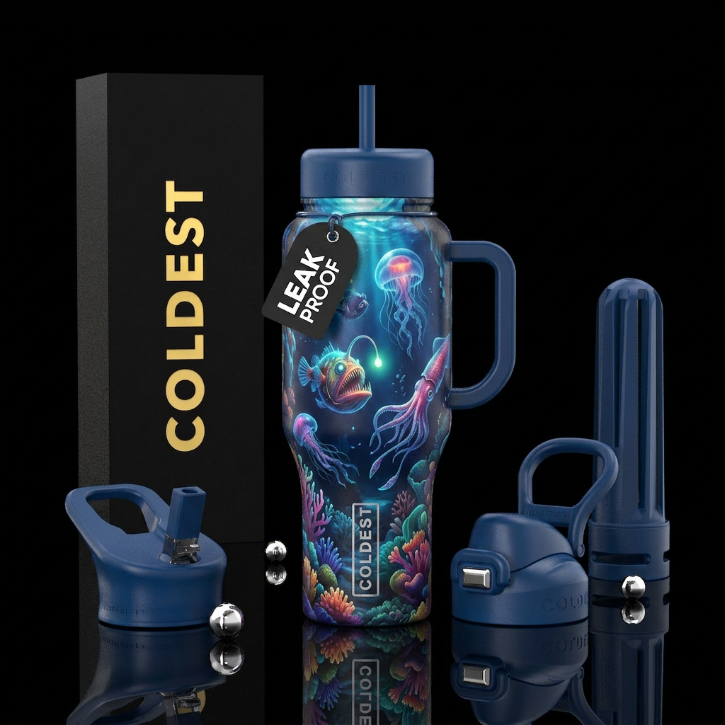 Deep sea water bottle design