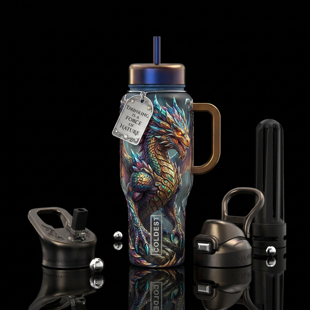 Dragon water bottle design