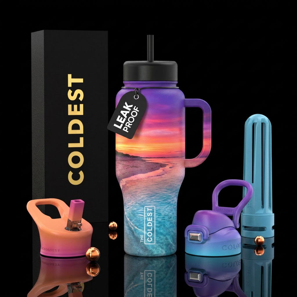 Summer nights water bottle design