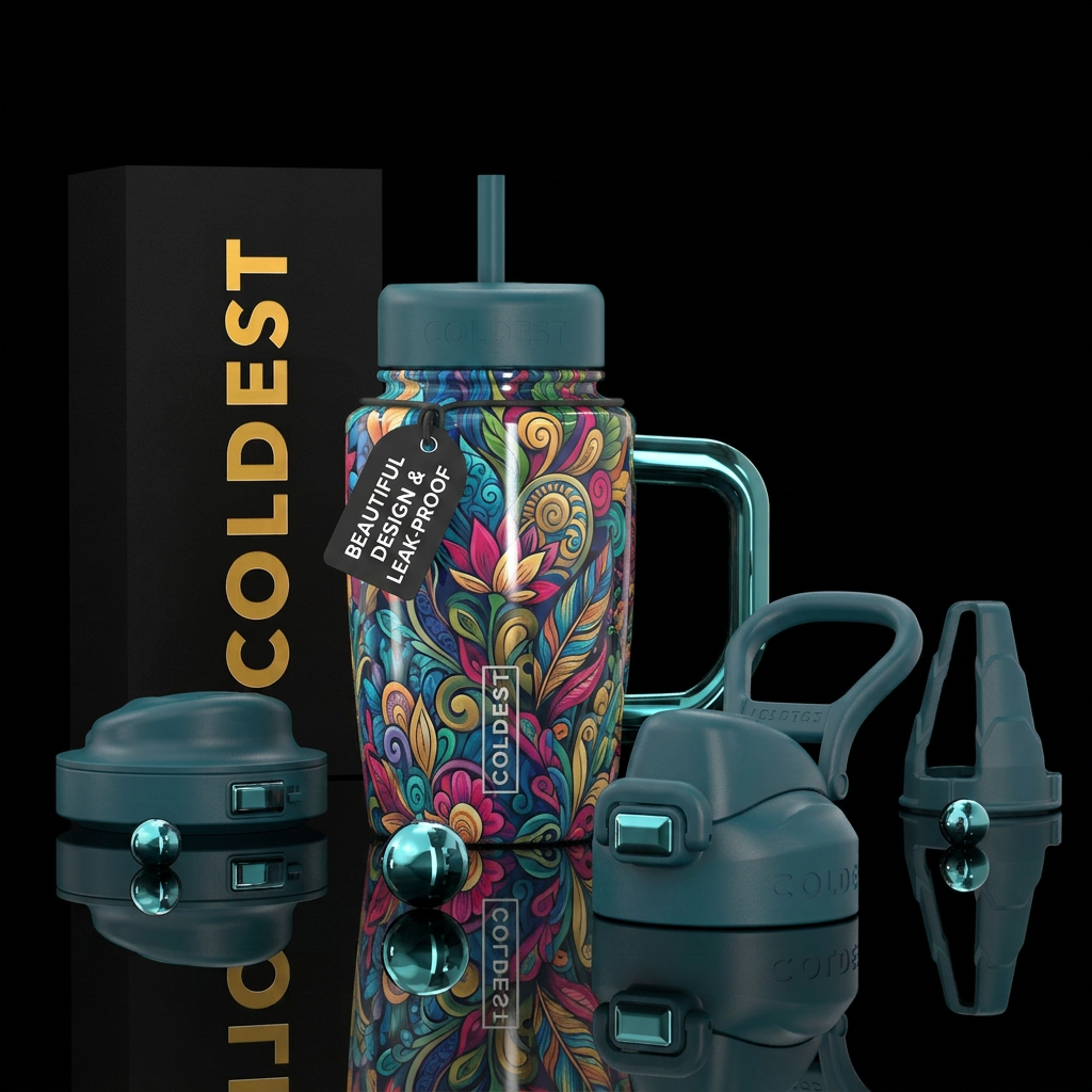 Beautiful art water bottle design