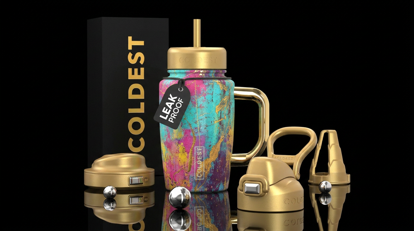 Art water bottle design