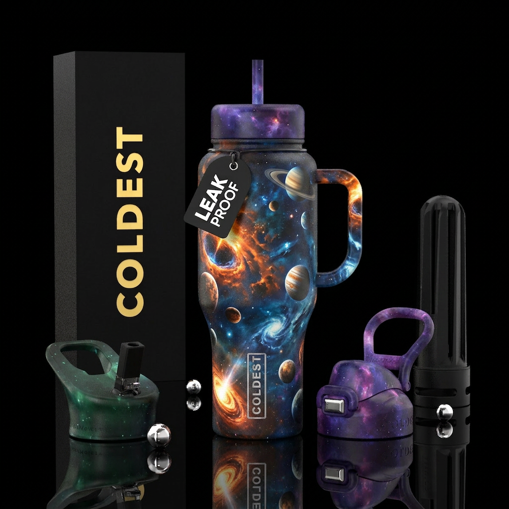 Deep space water bottle design