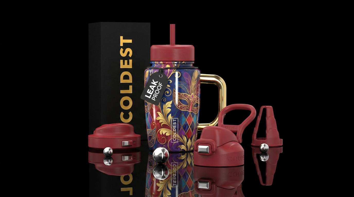 venetian masquerade 2 water bottle design