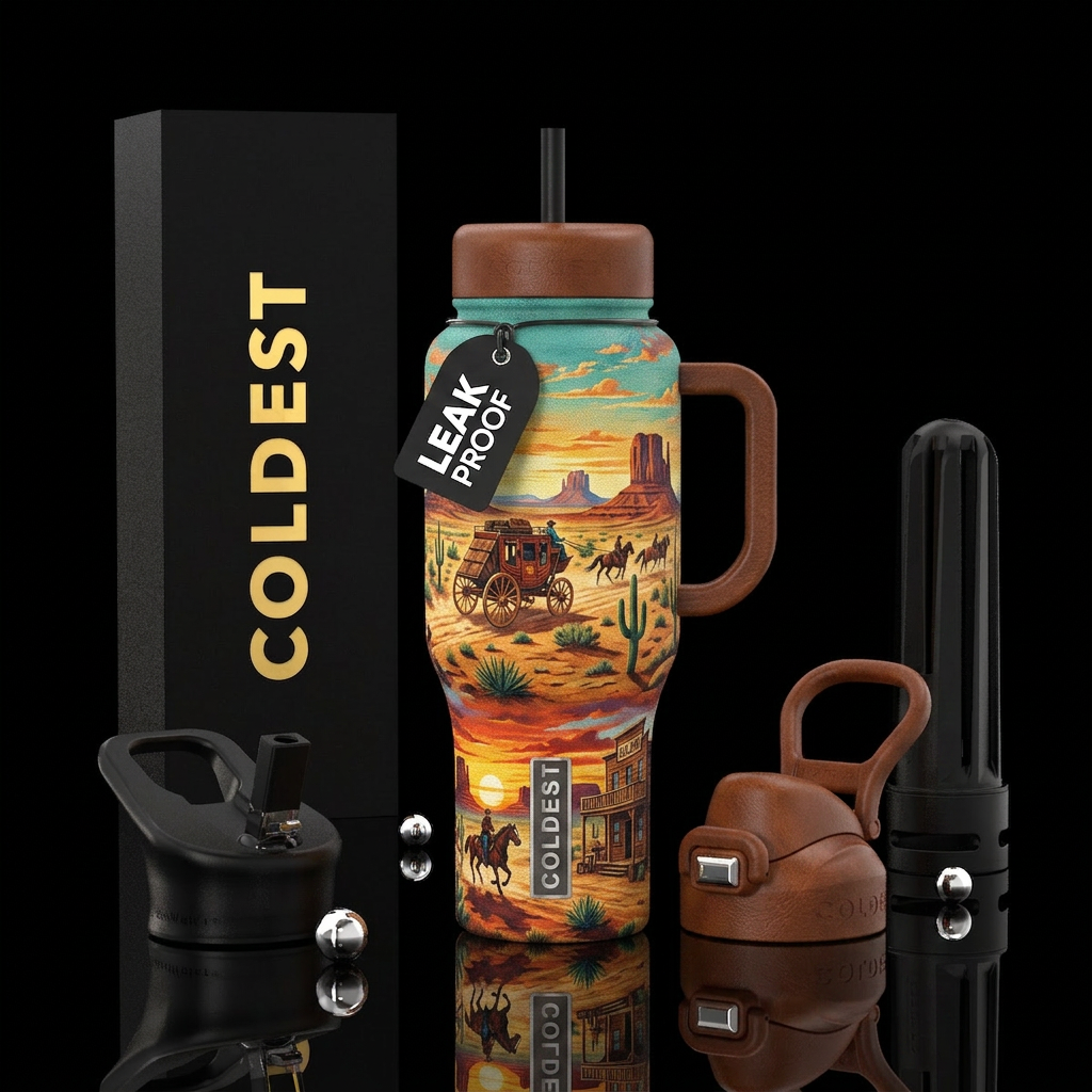 Wild Wild west water bottle design