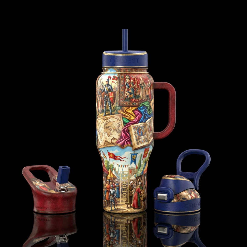 Renaissance fair ... water bottle design
