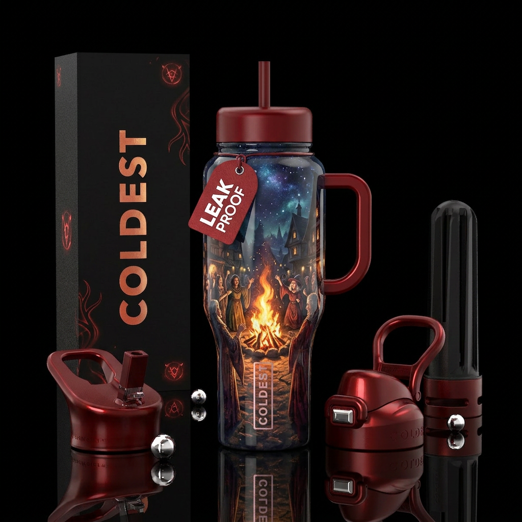Witches water bottle design