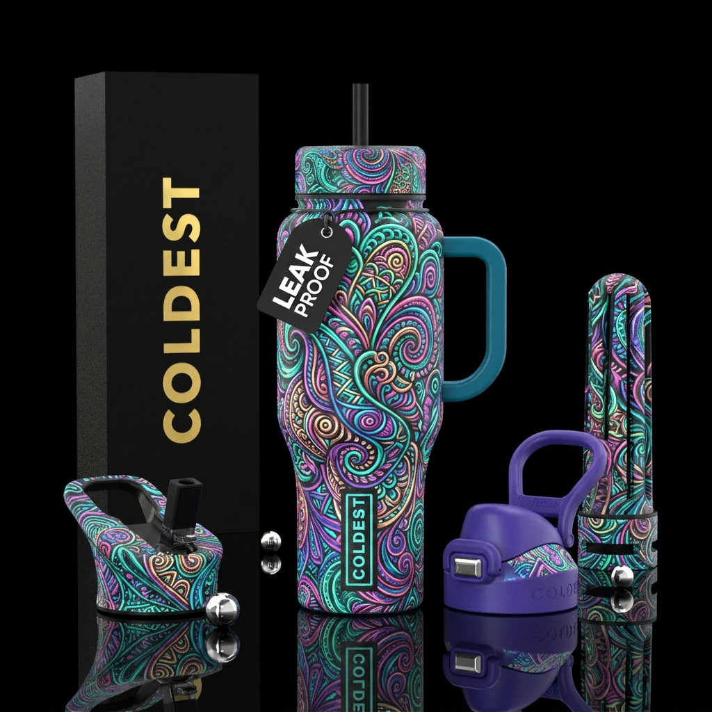 Art water bottle design