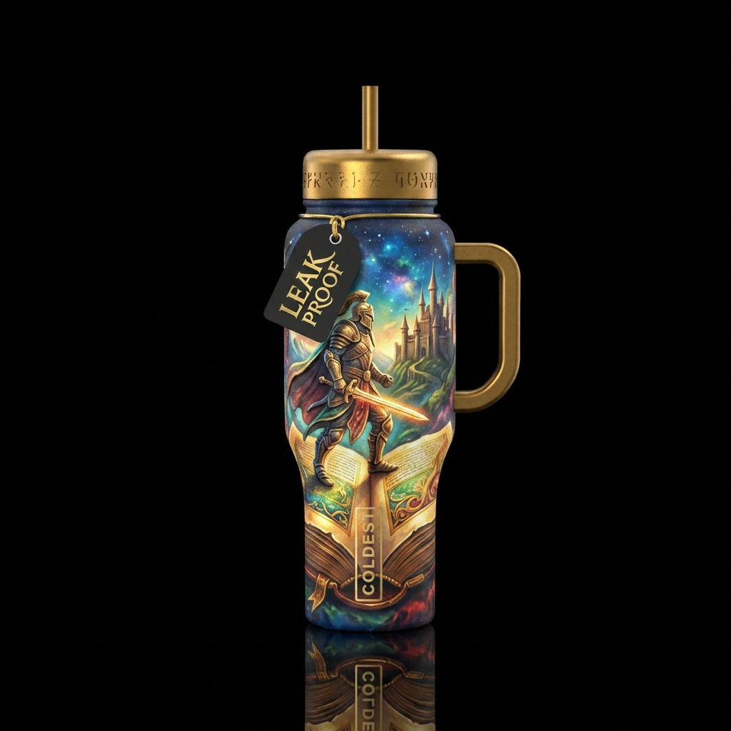 Warriors story 2 water bottle design