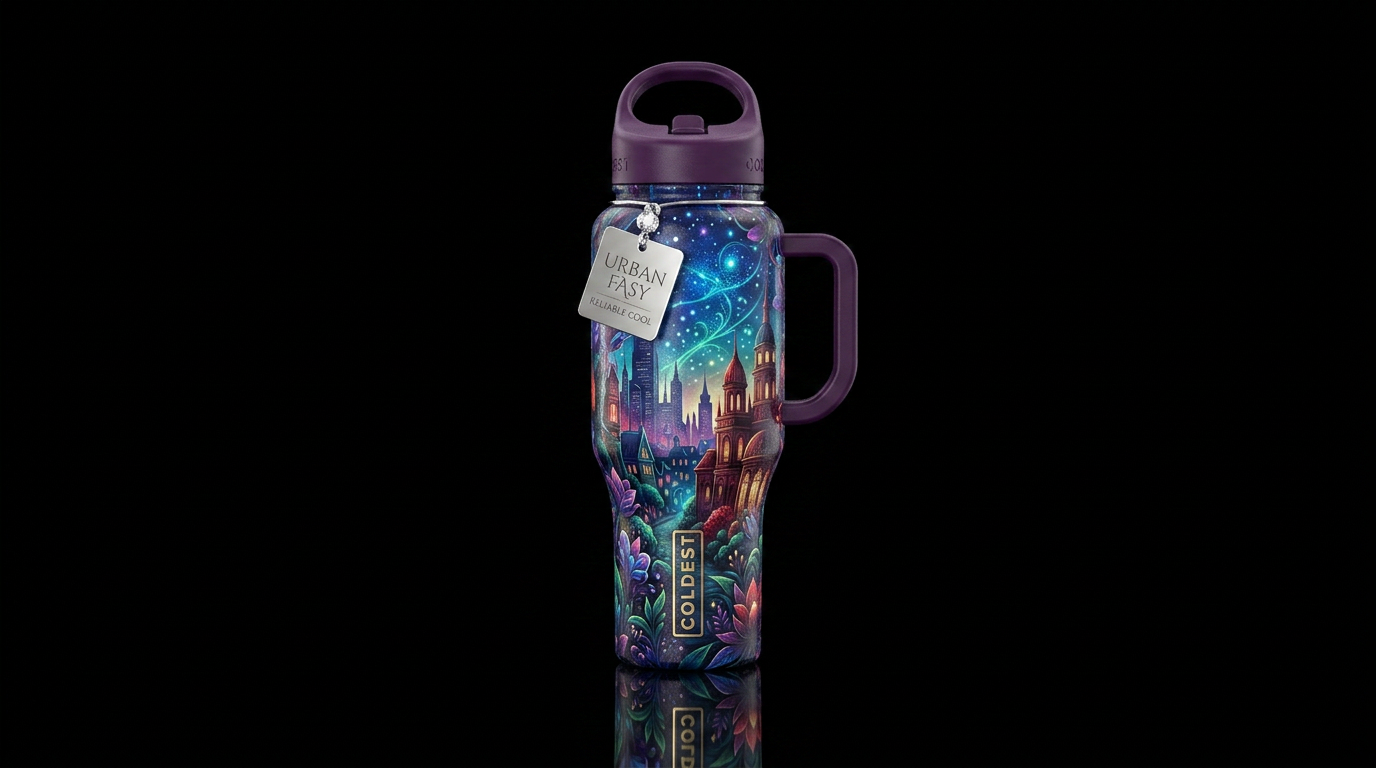 Art water bottle design