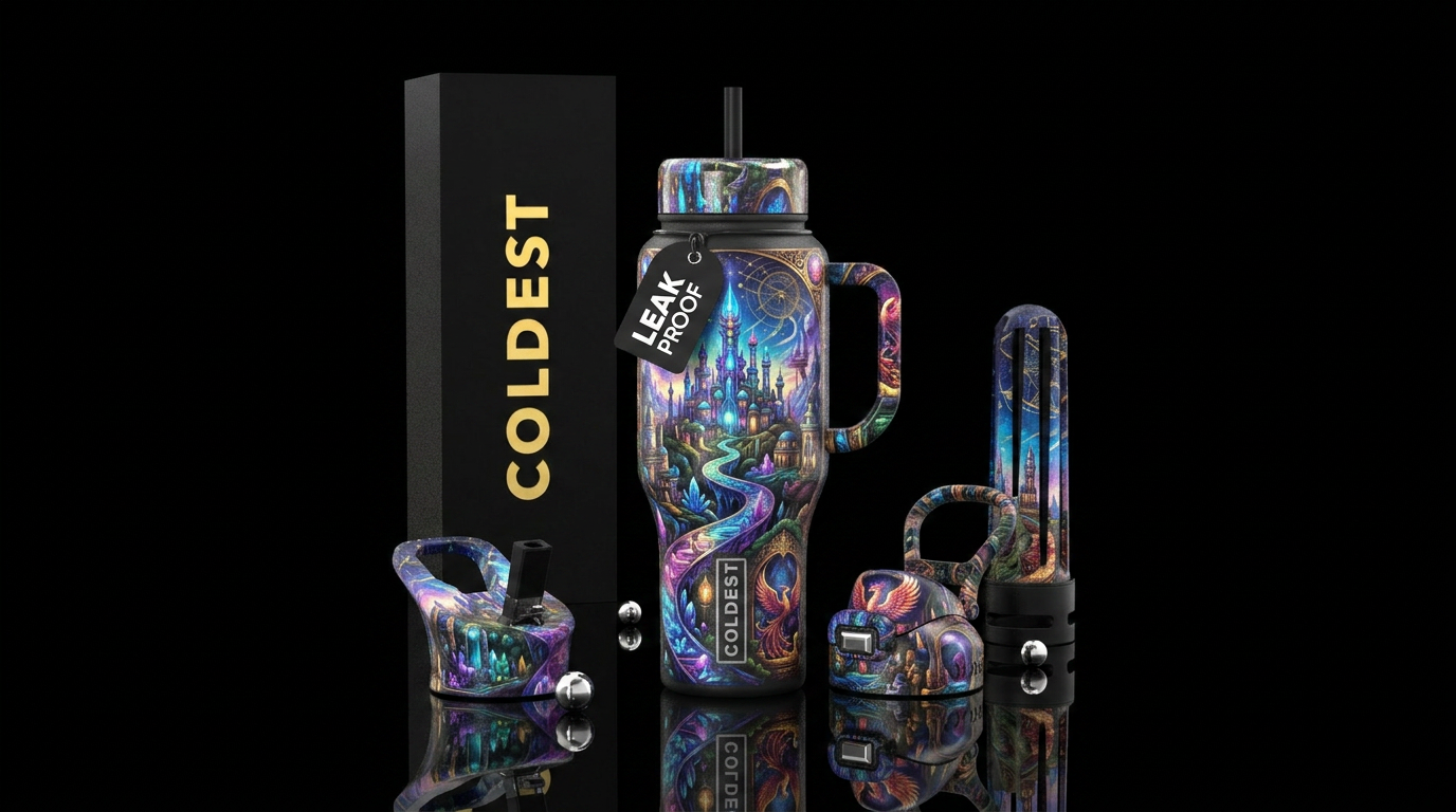 Art water bottle design