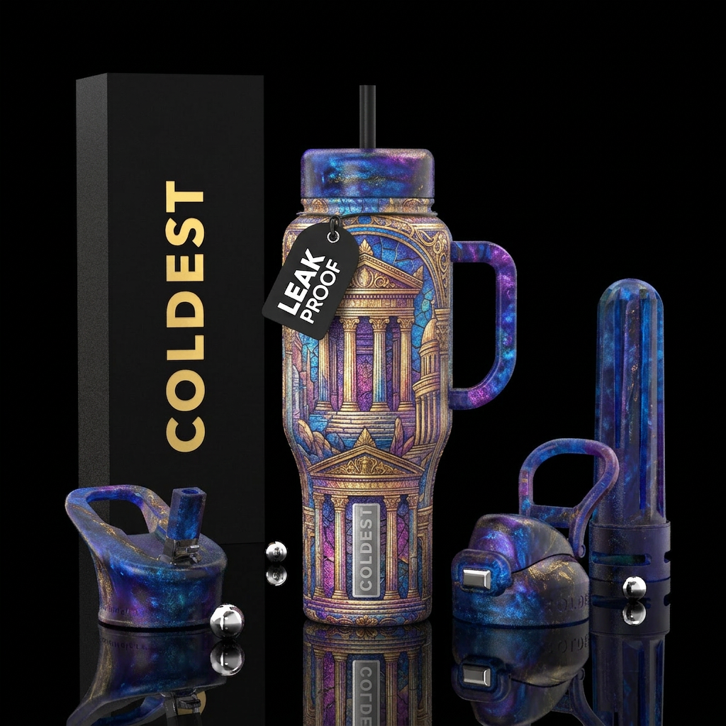 Art water bottle design